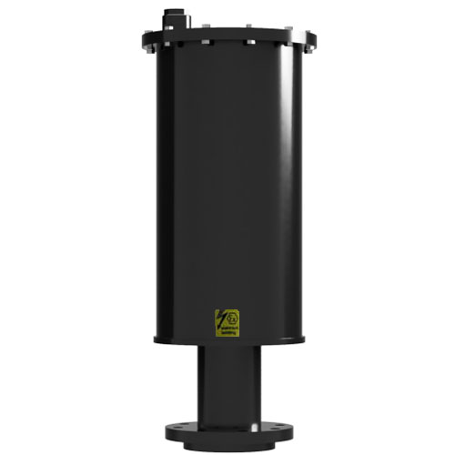 S&auml;uredunstabscheider Typ SDA 250, 15,0 Liter, PE-el elektrisch leitf&auml;hige Ausf&uuml;hrung), Anschluss Losflansch DN 100